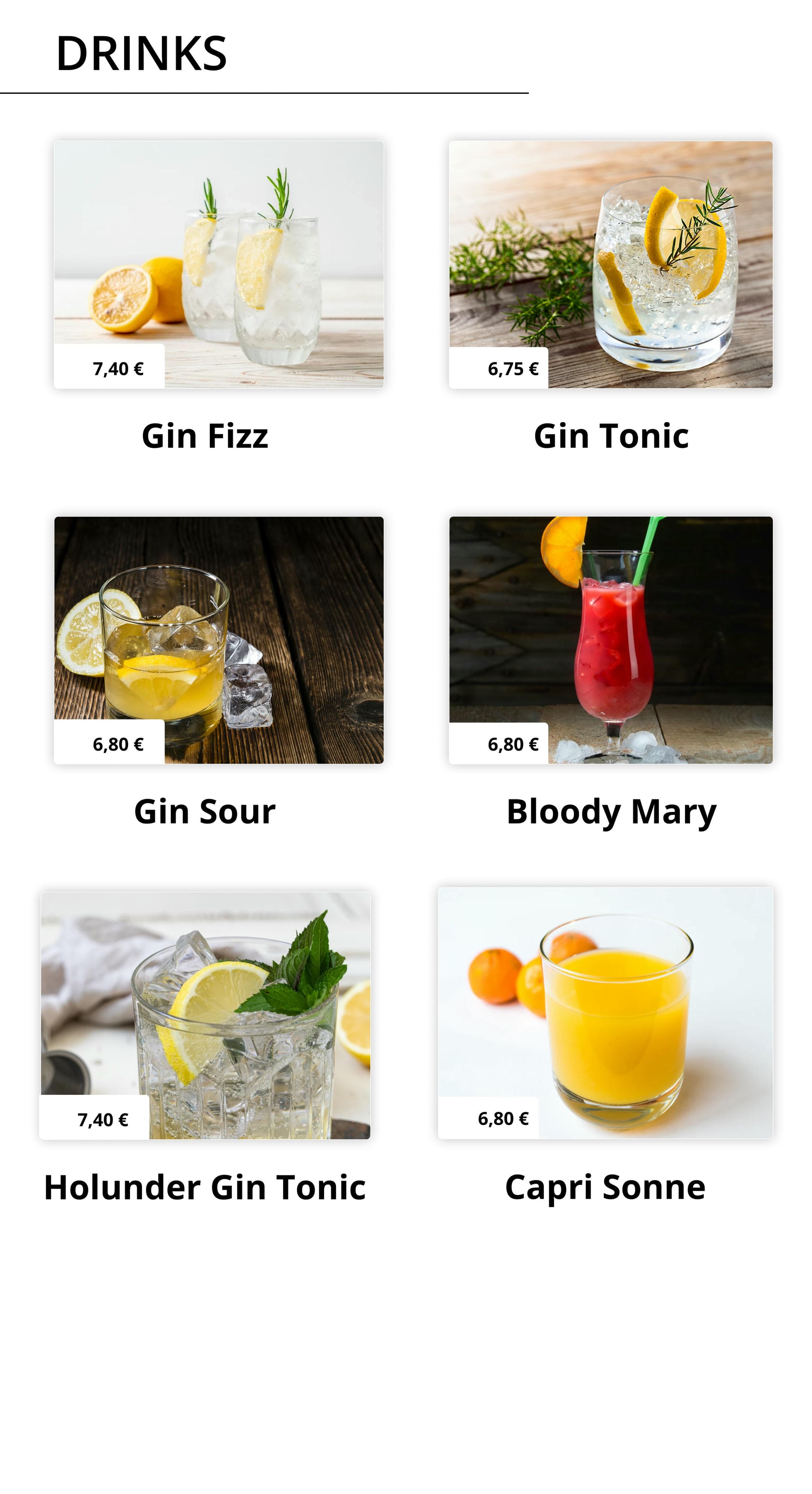 Vending Interface UI