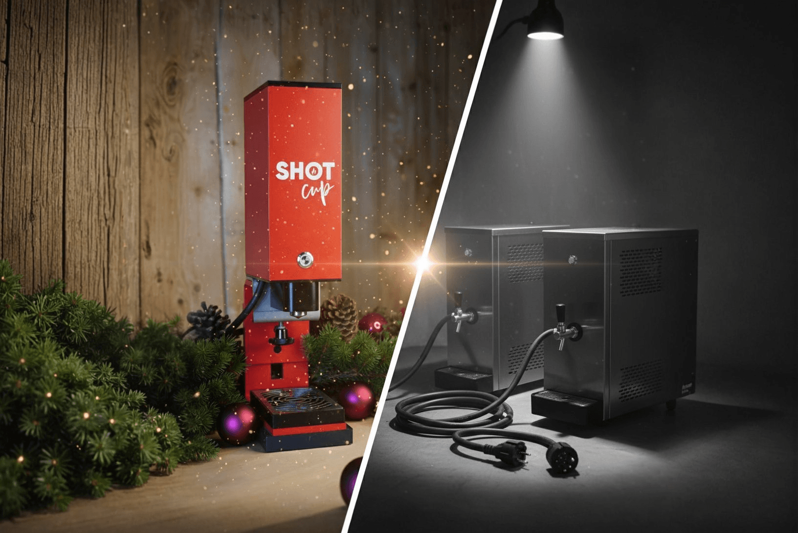 SHOT Cup 2 vs klassische Glühweinzapfanlagen